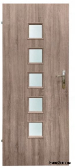 Porta della camera con vetro interno Hamal 70