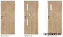Porte camera con vetro interno Tresna 70