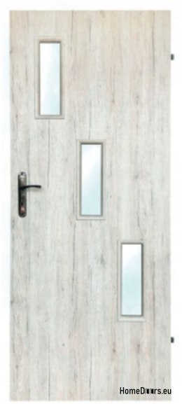 Porte della camera con vetro interno Wezen 80
