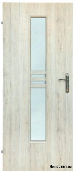 Porte vetrate con vetro interno Wega 70