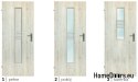 Porte vetrate con vetro interno Wega 80