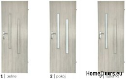 Porta della camera con vetro Hiara 60