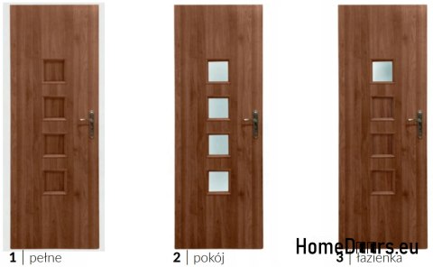 Porte della camera con vetro interno Atria 80 Porte della camera con vetro interno Atria 80