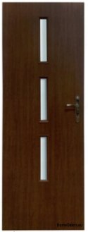 Porte della camera con vetro interno Kari 80