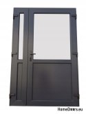 PORTE ESTERNE PVC ANTRACITE 180x210 BIFOGLIA