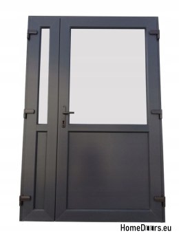 PORTE ESTERNE PVC ANTRACITE 180x210 BIFOGLIA
