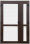 PORTE ESTERNE PVC NOCE 160x210 BIFOGLIA