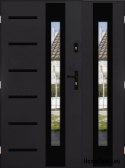 Porta a due ante con specchio spessore 72 mm 140 L
