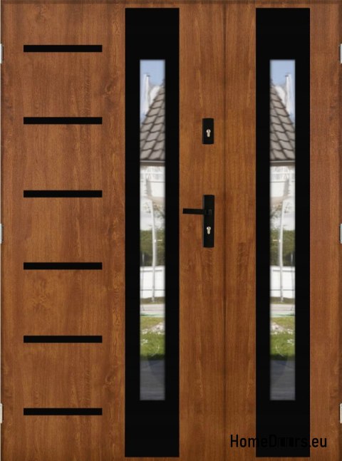 Porta a due ante con specchio spessore 72 mm 150 L