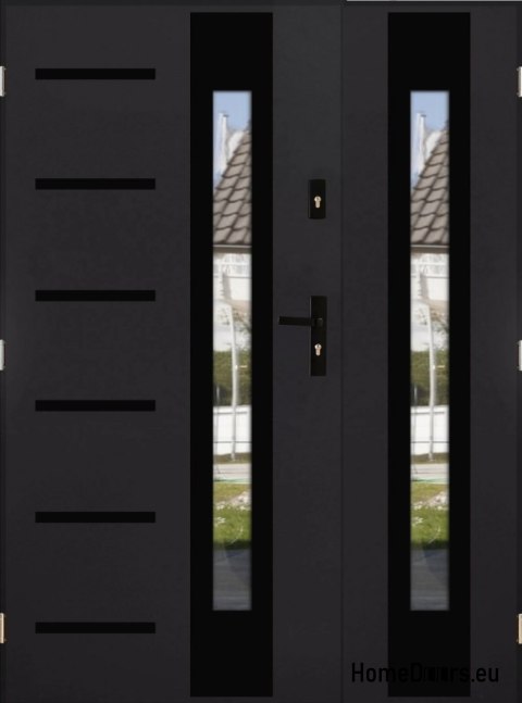 Porta a due ante con specchio spessore 72 mm 150 L