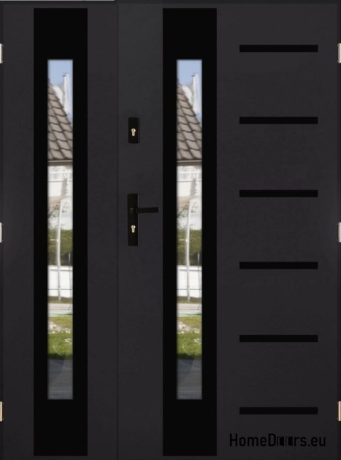 Porta a due ante con specchio spessore 72 mm 150 P
