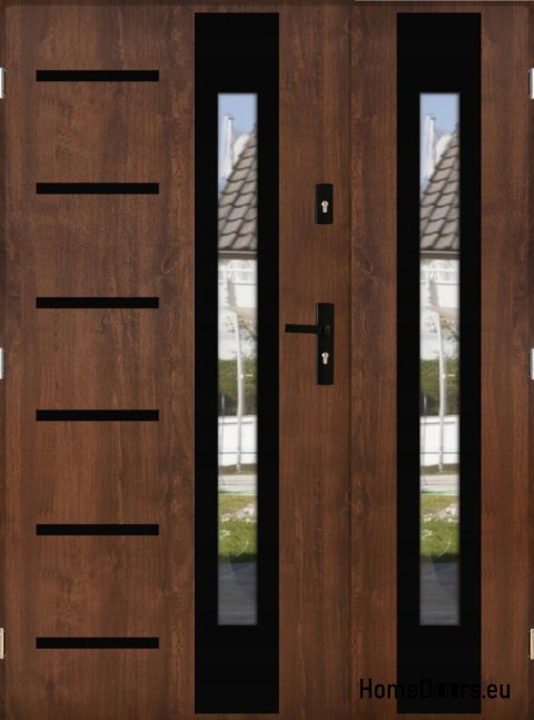 Porta a due ante con specchio spessore 72 mm 170 L