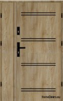 Porta esterna a due ante 110 Dx a. nera