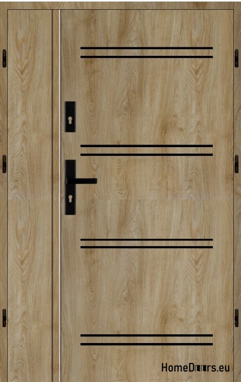 Porta esterna a due ante 160 Dx a. nera