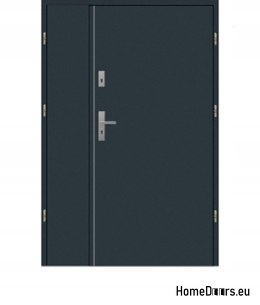 Porta a due ante in acciaio 150 Destra, 20 COLORI