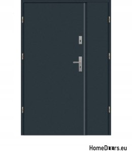 Porta a due ante in acciaio 180 Sinistra, 20 COLORI