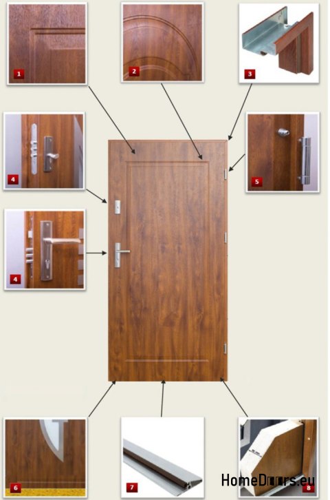 PORTA ESTERNA LUCIDA T07 55 mm polistirolo 80