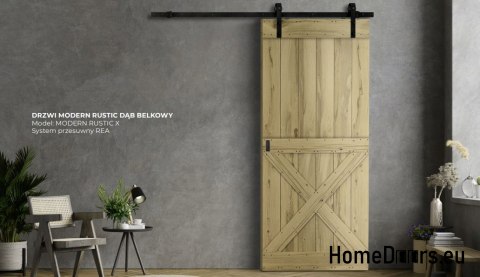 DRZWI PRZESUWNE MODERN RUSTIC X DĄB BRONZE 80 DRZWI PRZESUWNE MODERN RUSTIC X DĄB BRONZE 80