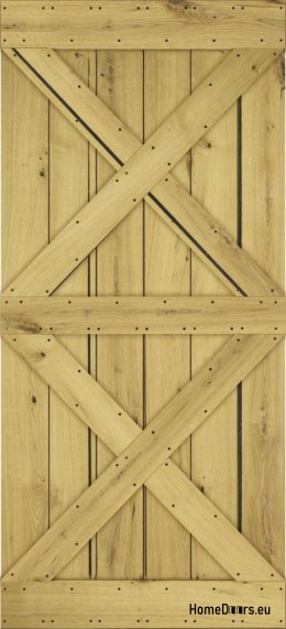 DRZWI PRZESUWNE MODERN RUSTIC XX DĄB CRACK 80