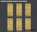 DRZWI PRZESUWNE MODERN RUSTIC XX DĄB CRACK 80