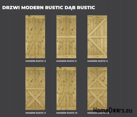 DRZWI PRZESUWNE MODERN RUSTIC X DĄB RUSTIC 80