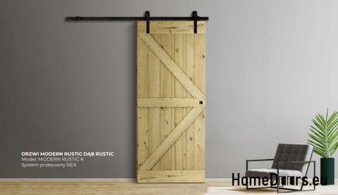 DRZWI PRZESUWNE MODERN RUSTIC K DĄB RUSTIC 90