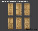 DRZWI PRZESUWNE MODERN RUSTIC K ŚWIERK STARY 80