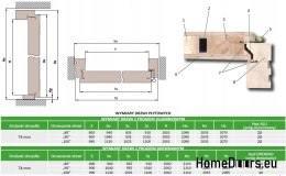 Porta esterna in legno rovere 74 mm SUNA