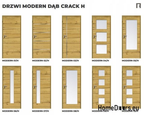 DRZWI WEWNĘTRZNE MODERN 08H DĄB CRACK 60