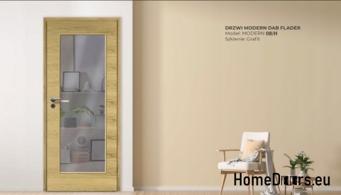 DRZWI WEWNĘTRZNE MODERN 08H DĄB RUSTIC 90