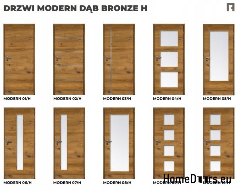 DRZWI WEWNĘTRZNE MODERN 09H DĄB BRONZE 70 DRZWI WEWNĘTRZNE MODERN 09H DĄB BRONZE 70