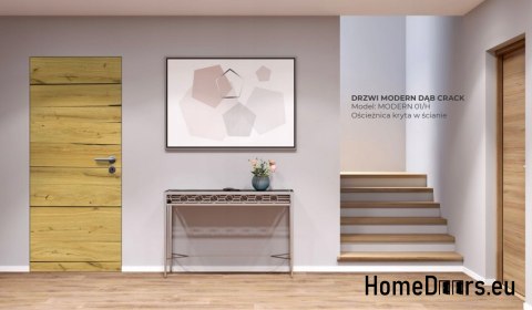 DRZWI WEWNĘTRZNE MODERN 01H DĄB CRACK 80