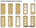 DRZWI WEWNĘTRZNE MODERN 01H DĄB FLADER 70