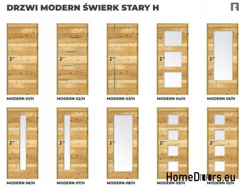 DRZWI WEWNĘTRZNE MODERN 02H ŚWIERK STARY 70