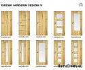 DRZWI WEWNĘTRZNE MODERN 10V JESION SĘKATY 80