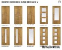 DRZWI WEWNĘTRZNE MODERN 01V DĄB BRONZE 70