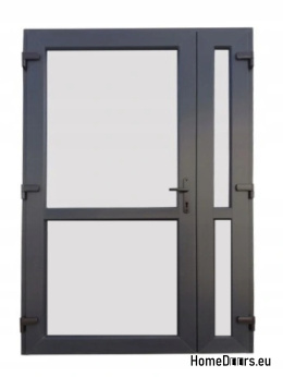 DRZWI ZEWN. PCV ANTRACYT 140x210 DWUSKRZYDŁOWE