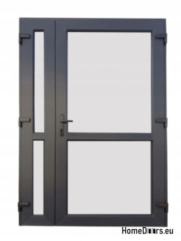 DRZWI ZEWN. PCV ANTRACYT 140x210 DWUSKRZYDŁOWE