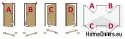 PORTE ESTERNE PVC NOCE 180x210 BIFOGLIA