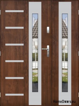 Porta a due ante con specchio spessore 72 mm 150 L