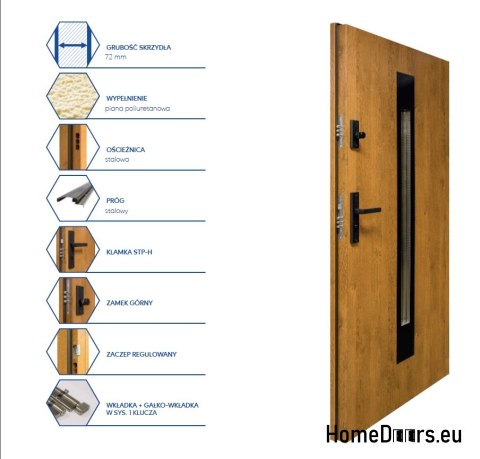 Porta a due ante con specchio spessore 72 mm 150 L Porta a due ante con specchio spessore 72 mm 150 L