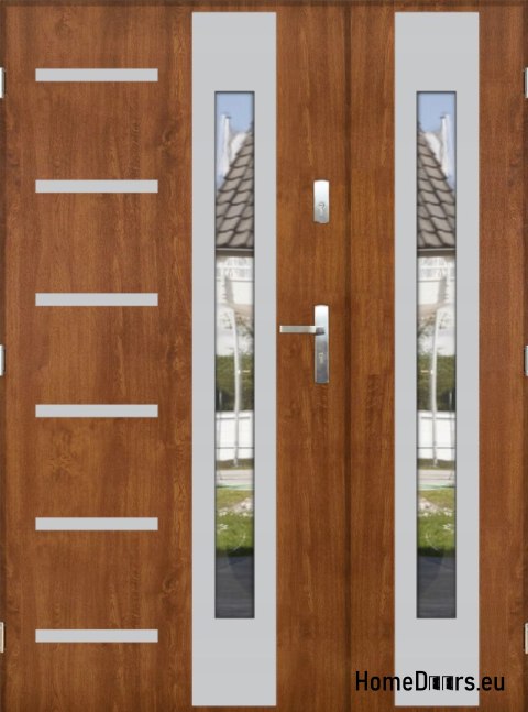 Porta a due ante con specchio spessore 72 mm 160 L