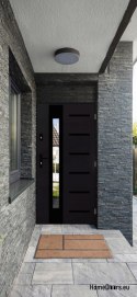 Porta a due ante con specchio spessore 72 mm 170 P
