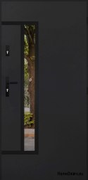 Specchietto retrovisore porta d'ingresso W-8 NERO 70/80/90/100