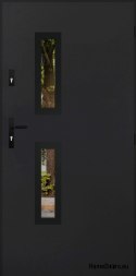 Specchietto retrovisore porta d'ingresso W-9 NERO 70/80/90/100