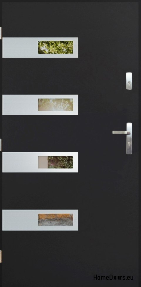 Porta esterna con specchio W-5 INOX 70/80/90/100 Porta esterna con specchio W-5 INOX 70/80/90/100