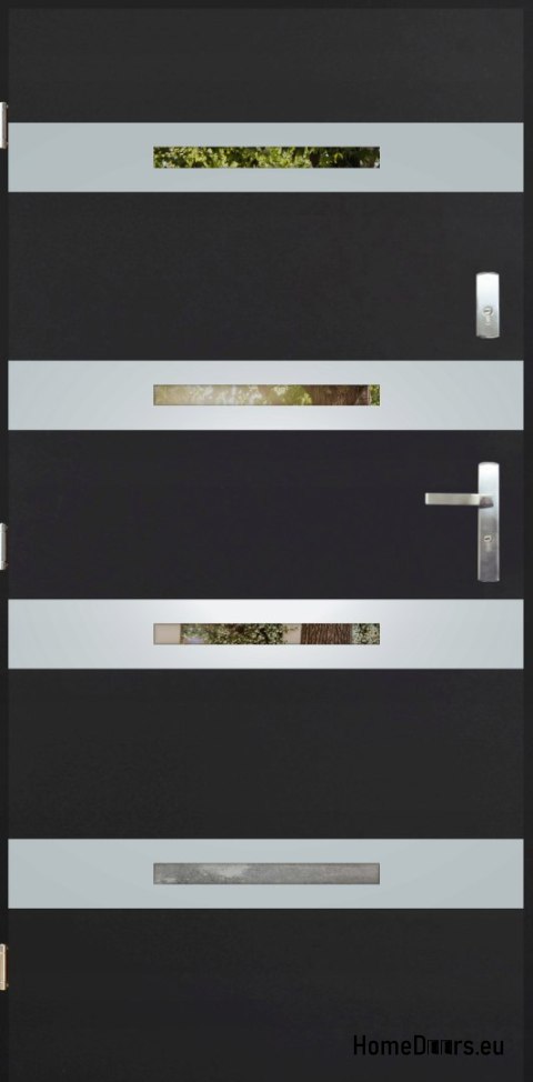Porta esterna con specchio W-7 INOX 70/80/90/100 Porta esterna con specchio W-7 INOX 70/80/90/100