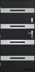 Drzwi zewnętrzne pełne A-7 INOX 70/80/90/100