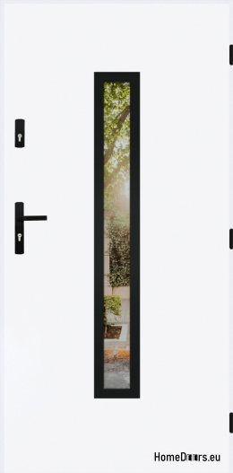 Specchietto retrovisore porta d'ingresso W-10 NERO 70/80/90/100