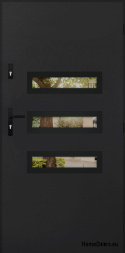 Specchietto retrovisore porta d'ingresso W-4 NERO 70/80/90/100
